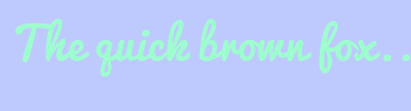 Image with Font Color 9EFFCE and Background Color BECAFE